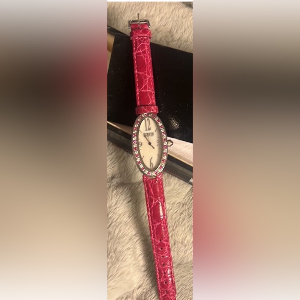❤️💎Perfect for Valentines Day Luxury EFFY Pink sapphire &💎1.77 ct pink croc band - Picture 7 of 11